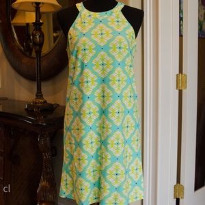 All for Color High-Neck Shift Dress